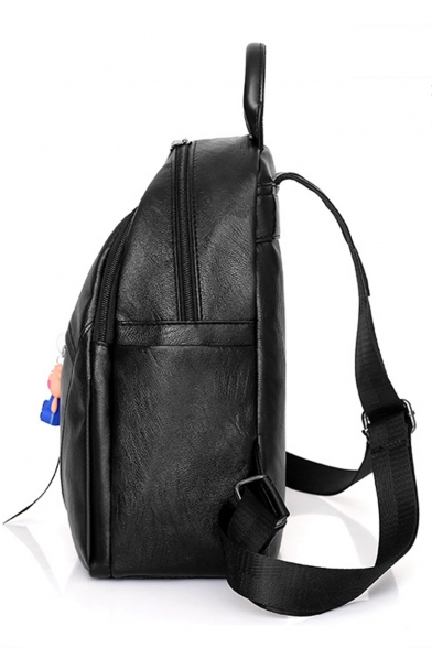 plain black backpack