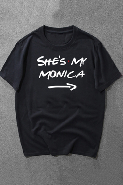 HE'S MY CHANDLER SHE'S MY MONICA Short Sleeve Casual T-Shirt for Couple