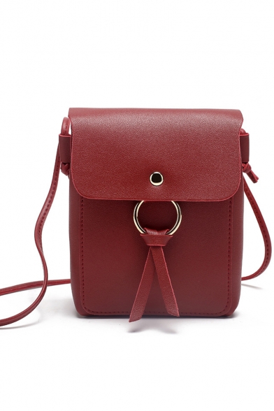Stylish Solid Color Cell Phone Crossbody Bag 14*6*19 CM