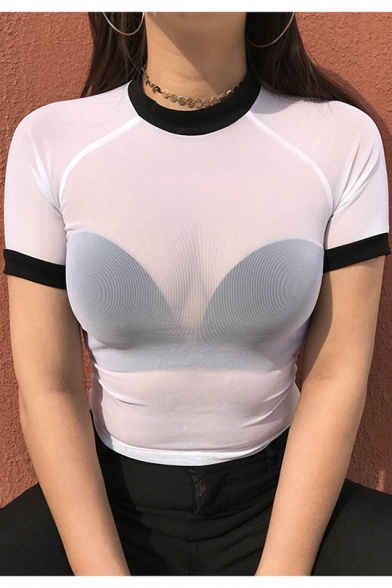 mesh t shirt women's