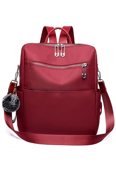 Fashion Plain Oxford Cloth Leisure Travel Big Shoulder Bag Backpack for Women 29*14*31 CM