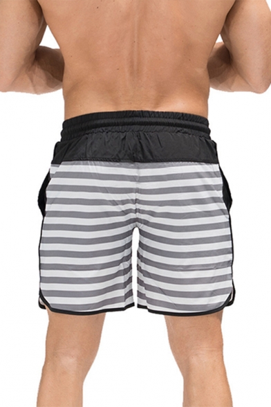 striped running shorts