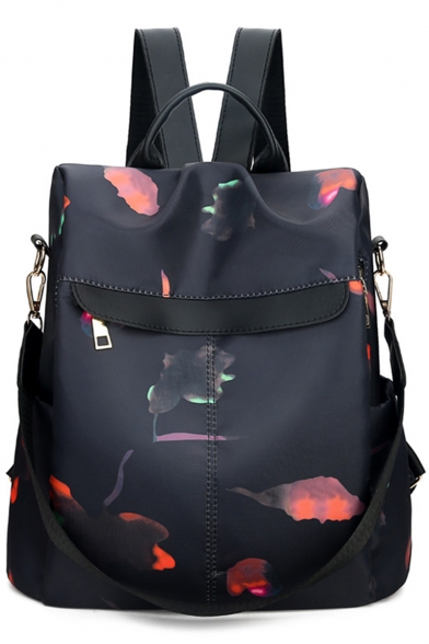 Women's Black Multi-functional Water Resistant Shoulder Bag Backpack 32*15*32 CM