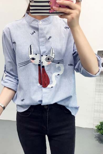 women's long sleeve cat shirts