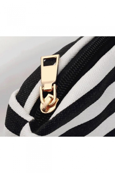 New Trendy Stripe Pattern Transparent Crossbody Bag 16.5*6.5*17 CM