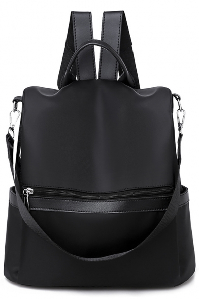 Popular Solid Color Large Capacity Oxford Cloth Shoulder Bag Backpack 30*13*31 CM