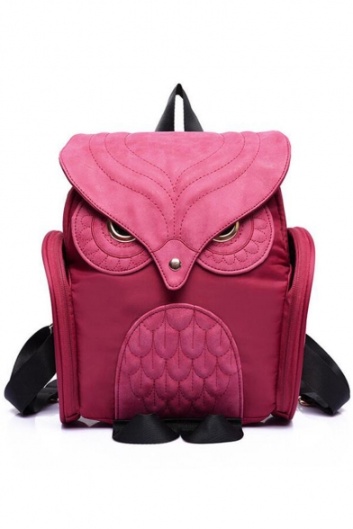 Stylish Owl Shape Solid Color Design Women Backpack 22*8*28 CM