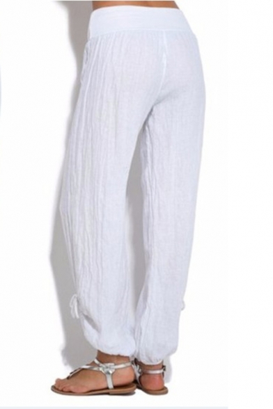 women's casual drawstring pants