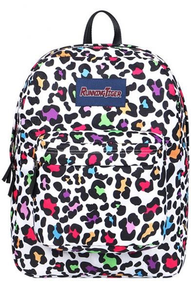Fashion Colorful Camouflage Leopard Printed School Bag Backpack 32*17*42 CM