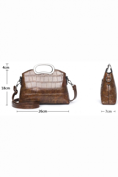 Popular Crocodile Pattern Multipurpose Crossbody Satchel Shoulder Bag Handbag 26*7*18 CM