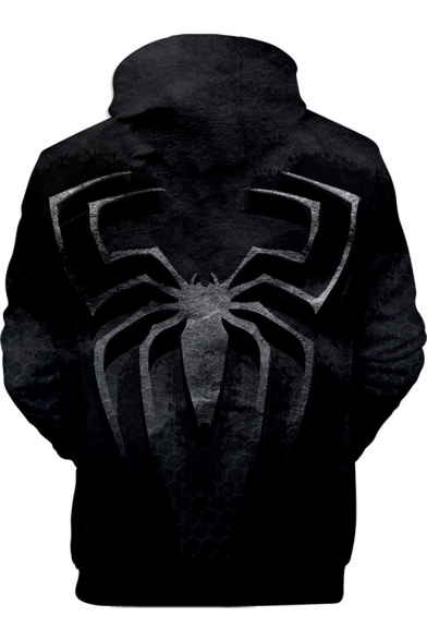Cool Black Spider Far From Home 3D Printed Long Sleeve Pullover Hoodie