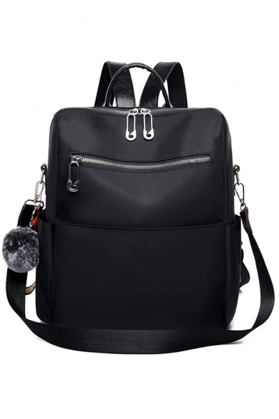 Fashion Plain Oxford Cloth Leisure Travel Big Shoulder Bag Backpack for Women 29*14*31 CM