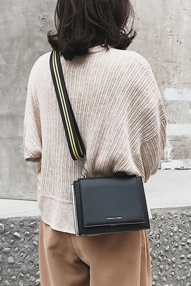 striped strap bag