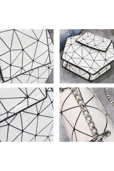 Hot Fashion Geometric Luminous Printed Crossbody Shoulder Bag