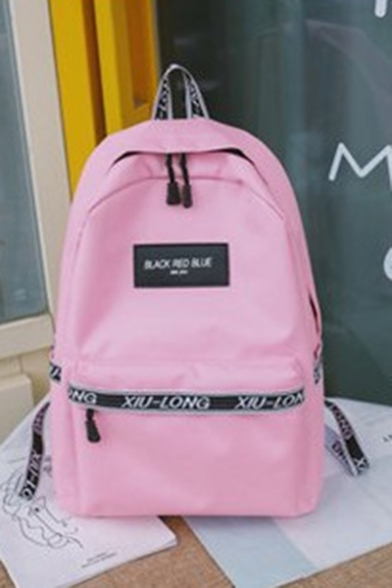 Summer Fashion Letter Patched Nylon Travel Bag School Backpack 29*13*43 CM