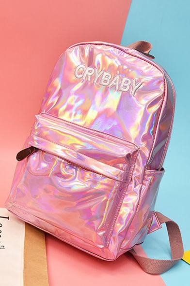 New Designer Fashion Letter Pattern Laser School Bag Backpack 25*11*38 CM