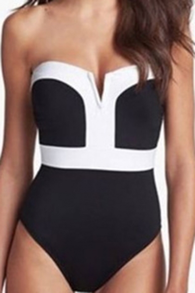 bandeau top one piece swimsuits