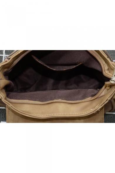 Popular Hollow Out Design Belt Decoration PU Leather Crossbody Saddle Bag 24*7*18 CM