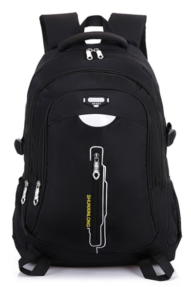 Casual Zipper Backpack with Laptop Compartment School Bag