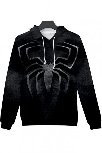 Cool Black Spider Far From Home 3D Printed Long Sleeve Pullover Hoodie