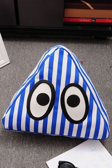 Cute Cartoon Eye stripe Printed Triangle Backpack