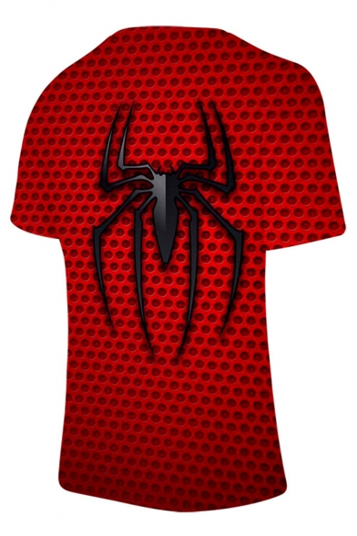 Fashion Cool Spider Far From Home 3D Printed Basic Red T-Shirt