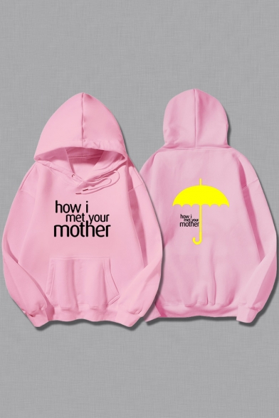 Fashion Cool Yellow Umbrella How I Met Your Mother Long Sleeve Loose Fit Hoodie