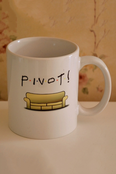 Popular PIVOT Sofa Printed White Porcelain Mug Cup