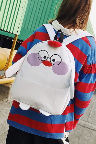 Cute Cartoon Pattern Big Capacity Canvas School Bag Backpack 38*28*11 CM
