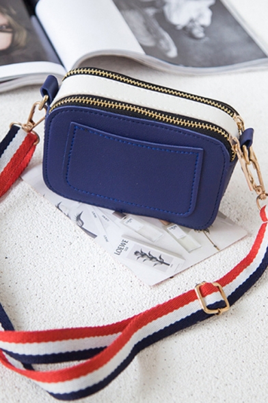 striped strap crossbody bag