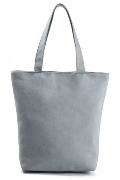 Hot Fashion Geometry Unicorn Printed White Shoulder Tote Bag 27*11*38 CM