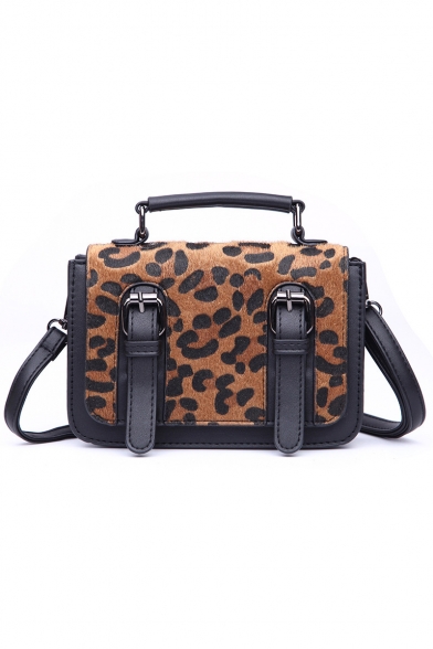 Hot Fashion Leopard Zebra Pattern Belt Buckle Shoulder Bag Satchel Handbag 20*6*13 CM