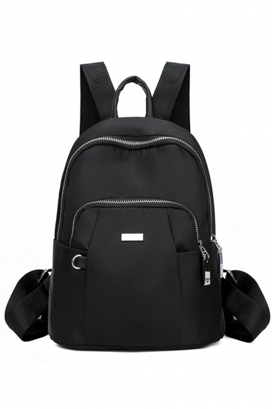 New Fashion Waterproof Black Oxford Cloth Casual Backpack 28*22*12 CM