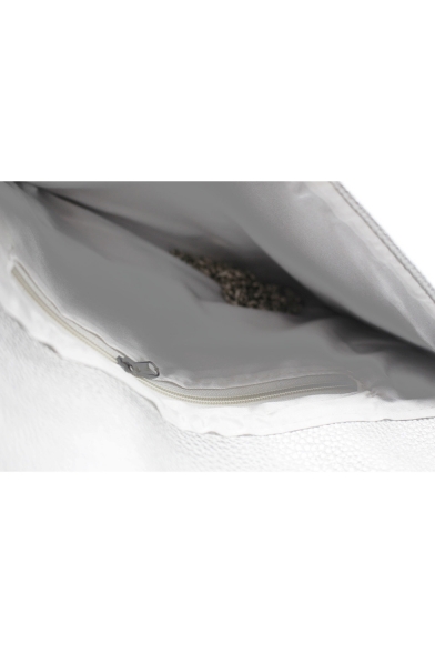 Popular Plain PU Leather Sequined Envelope Clutch Bag for Women 28.5*1.5*17 CM