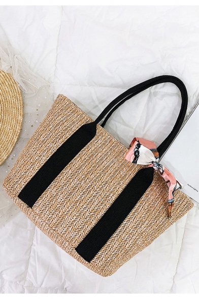 beach straw tote