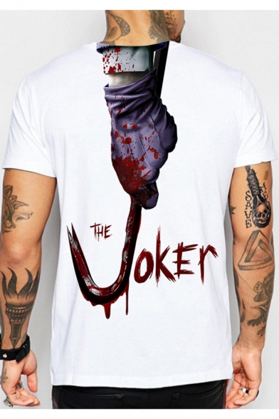 joker print t shirt