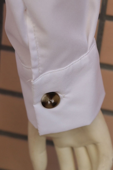 Womens Summer New Stylish Long Sleeve Lapel Collar Twist Button Down Mini Bodycon Pleated Shirt Dress