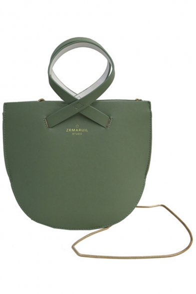 Stylish Shell Shape Solid Color PU Crossbody Bag for Women 22*20*9 CM