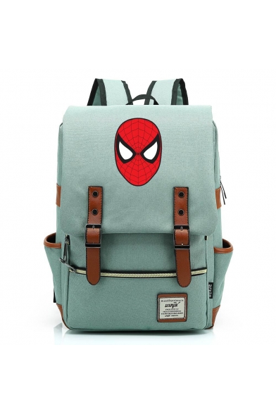 Fashion Large Capacity Red Spider Figure Printed Laptop Bag Casual School Backpack 29*13.5*43 CM