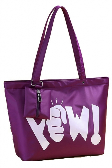Graphic Pattern Lightweight Waterproof Oxford Cloth Travel Shoulder Bag Tote Shopper Bag 33*13*31 CM