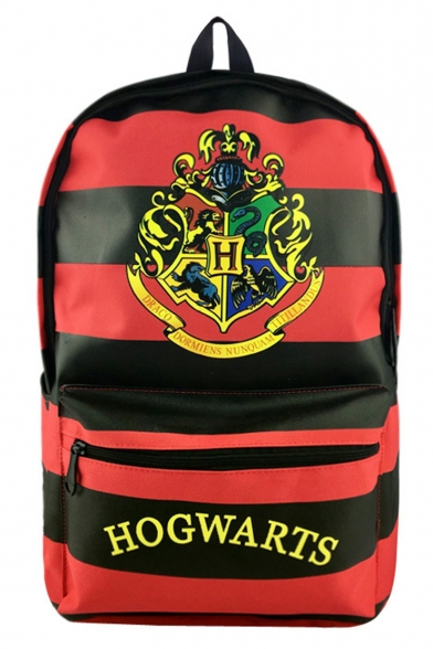 red and black school bag