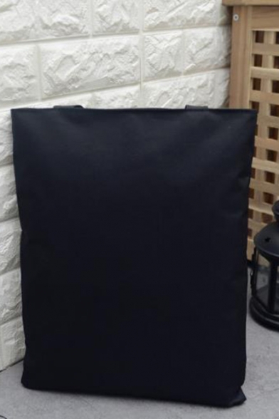 Simple Fashion Letter Printed Reusable Canvas Shoulder Bag Tote Shopping Bag 39*32*1 CM