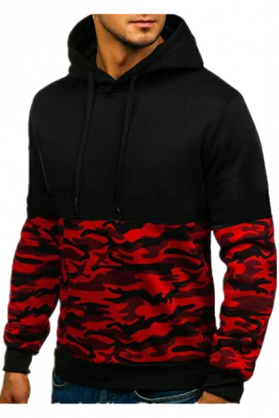 black and red camo hoodie