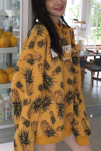 pineapple oversized sweatshirt
