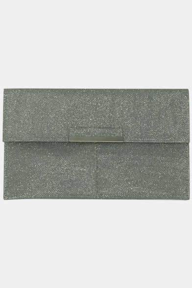 Trendy Sold Color Glitter Envelope Bag Evening Clutch Bag for Women 30.5*18.5*1 CM