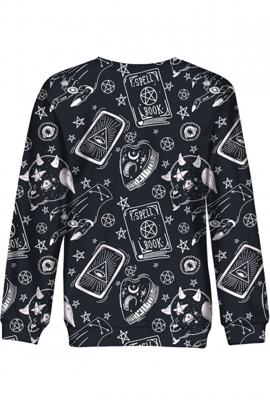 sun print long sleeve sweatshirt