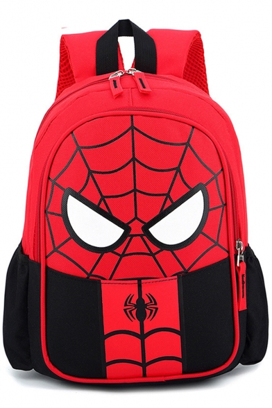 Fashion Cosplay Spider Web Printed School Bag Backpack For Students 23*12*30 CM