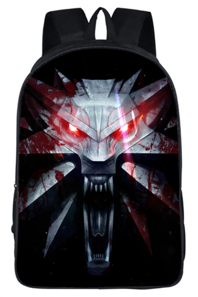 Hot Fashion Cosplay Printed Large Capacity Black Casual Travel Bag School Backpack 29*16*42 CM