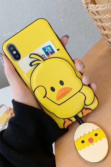 Cute Cartoon Social Yellow Duck Cool Mobile Phone Case for iPhone