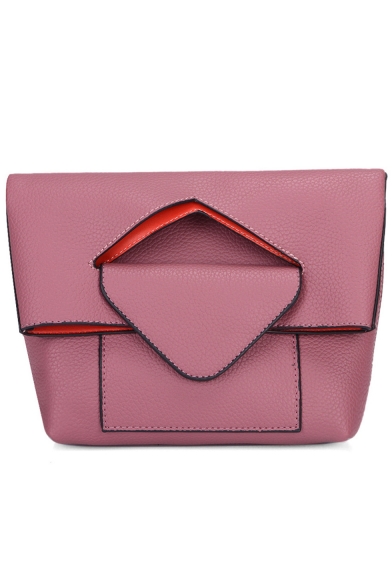 Designer Personalized Solid Color Fold Over Crossbody Handbag 20*7*18 CM